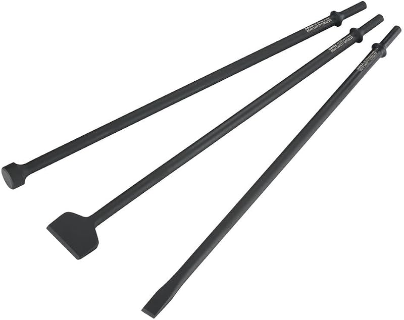 Sunex Tools - Juego de cinceles neumáticos largos de 3 piezas