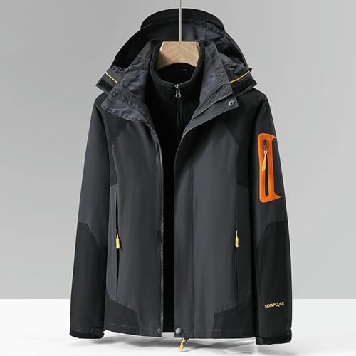 Chaqueta impermeable 3 en 1 cortavientos con forro extraíble mujer blanca SG 7