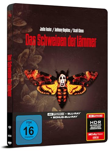 Das Schweigen der Lämmer - Limitiertes SteelBook (4K Ultra HD+Blu-ray+Bonus-Blu-ray)