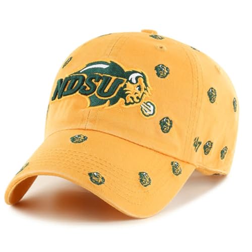 North Dakota State Bison Confetti Clean Up Adjustable Hat - Gold