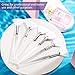 Maitys 6 Pieces Fan Mask Brushes Soft Fan Facial Mask Applicator Tools Brush Makeup Brushes Cosmetic Tools with Handle for Makeup Women(White Hair)