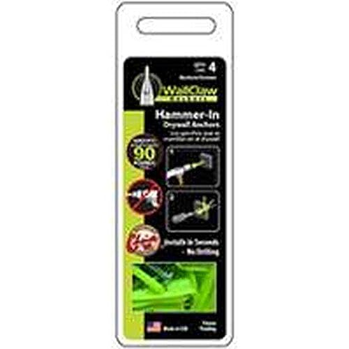 Wallclaw Anchors Hammer-In Drywall Anchor With Screws 1/2 