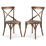 Poly and Bark Cafton Crossback Chair in Walnut (Set of 2)