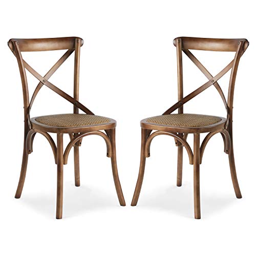 Edgemod Cafton Crossback Walnut (Set of 2) Dining Chair