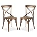 Poly and Bark Cafton Crossback Chair in Walnut (Set of 2)