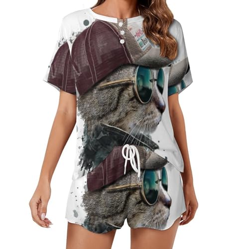 Pyjama court femme Cool Cat pour ne plus souffrir de la chaleur la nuit