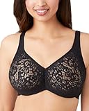 Wacoal Women's Halo Lace Full Coverage Bra, Black, 34C