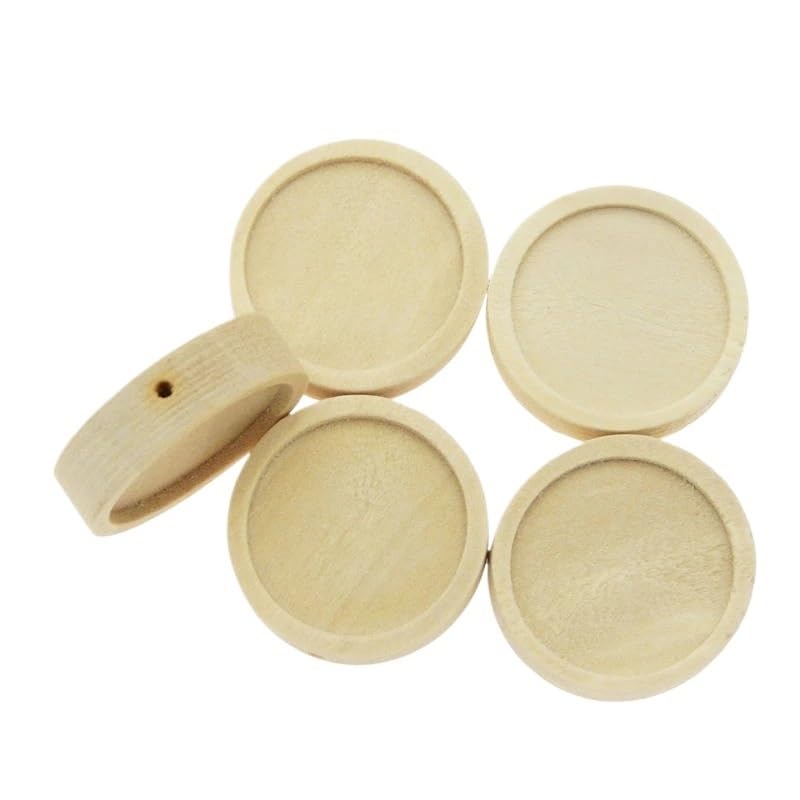 Bases para Colgantes de Madera para Evitar Alergias y Montar Cabujones sin Clavos