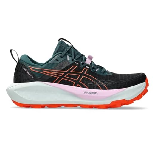 ASICS Tênis de corrida feminino Gel-Trabuco 13, preto/laranja NOVA