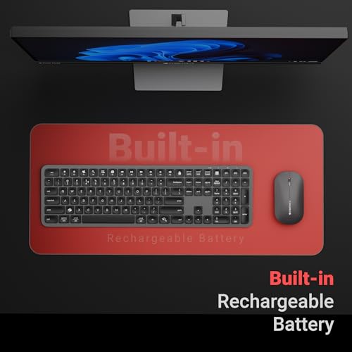 Image of Zebronics Wireless Keyboard & Mouse Combo, 2.4GHz + Multi BT Toggle, Scissor Switch, Mac & Win Toggle, UV Coated Keys, Multimedia Keys, Upto 1600DPI, Type-C Charging, High Precision (Companion 5002)