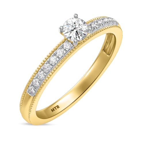 Triostar Trio His And Her Bridal Wedding Engagement Ring Set 14K Yellow Gold Over 925 Silver2
