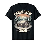 Cabin Crew 2025 Vacation Mountain Family Group Matching T-Shirt