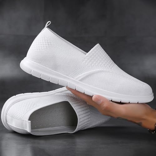 Men's Mesh Lightweight Round Toe Flat Loafers Comfort Breathable Slip-On Non-Slip Soft Sole Casual Fashion Sneakers for Driving Gym Office Daily Wear 5