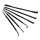 Yctze Pry Bar Kit - 6PCS/Set Doppelendige Hebelstange Hakenset, ABS Kunststoff Schwarz, Zum Entfernen von O-Ring-Dichtungszubeh?r, Demontage-Hebelstange, Montage-Hebelstange
