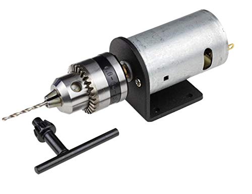 EsportsMJJ 5V-12V Drehmaschine 555 Motor Mit Mikrobohrfutter Und Montagehalterung