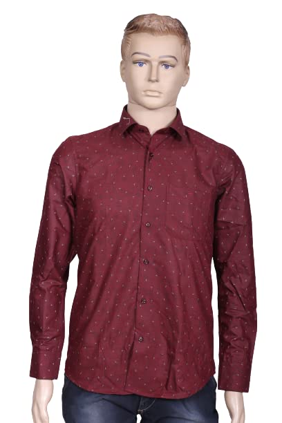 Image of Men's Cotton Casual Full-Sleeve Shirt