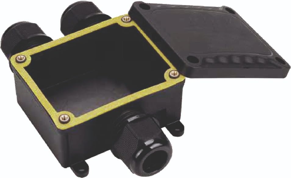 DIPC2068 IP68 Waterproof Junction Box 3 way Plug Wire External Electrical Junction Box, Cable Connector Wire Junction Box, Y Type Junction Box (BLACK) Set of 1-image-27