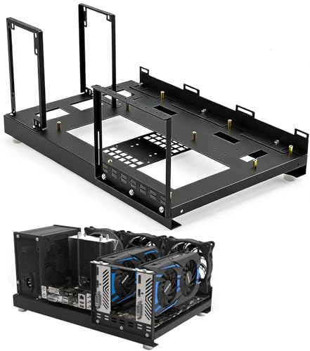 Gabinete de PC tipo torre completa MODUARRAY W01, compatible con placas ATX, ITX, M-ATX, X79 y X99, con soporte para refrigeración por aire, color negro