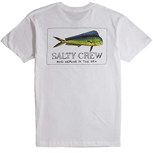 Salty Crew El Dorado Prenium S/S Tee Men's T-Shirt, Mens, T-Shirt, 20035150, White, L