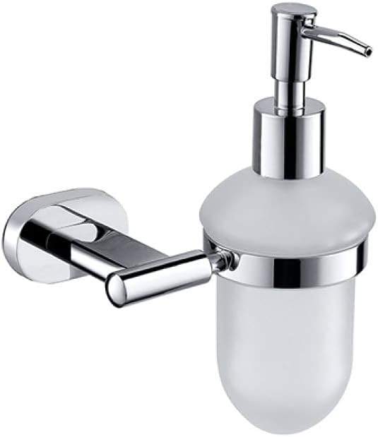 Bathroom Accessories Brass Towel Bar Cup Holders Roll Paper Holder Soap Dish Glass Rack Towel Ring Robe Hook Set Chrome Polished,Soap Dispenser