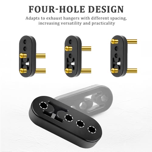 Image of Exhaust Hanger Removal Tool Kit with 2PCS 4 Hole Exhaust Hangers,Universal Exhaust Hanger Pliers for Quick Removal Muffler Hanger,Essential Exhaust Hanger Tool Car Accessories