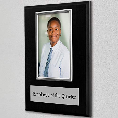 Pre-Designed Employee Of The Month, Quarter Or Year Award Plaque - 8 X 10" Photo Plaque Holds A 6 X 4" Portrait Photo (Quarter) #TOP3