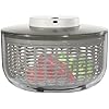 Electric Salad Spinner, Fruit Vegetable Washer Dryer Large 6L Capacity, 6W Multi-Use Lettuce Spinner, Vegetable Dehydrator, for Greens, Herbs, Berries, Vegetables and Fruits
