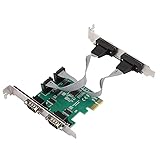 Walfront PCI-Express 1Xスロット 4ポートRS-232カード 115.2Kbpsデータ転送 Full-Duplexチャネルをサポート 拡張カードアダプタコンバータ PCI-E シリアルポート 2.5Gb s全二重チャネル