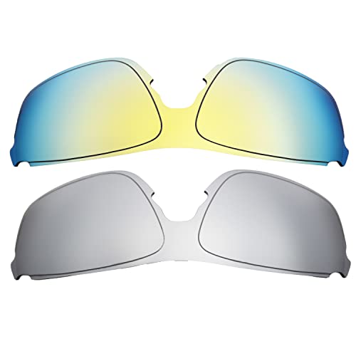 Verres Oakley EVZero Pitch or et titane de rechange compatibles pour lunettes de soleil cyclisme
