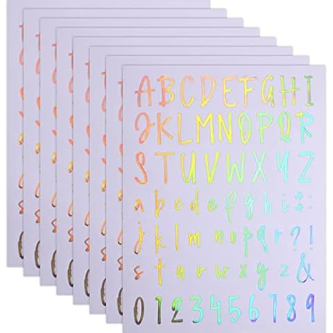 Sepamoon 552-Piece Vinyl Letter Stickers Cover