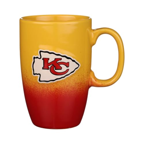 The Memory Company Officially Licensed 22oz Ombre Sculpt Tall Mug Kansas City Chiefs