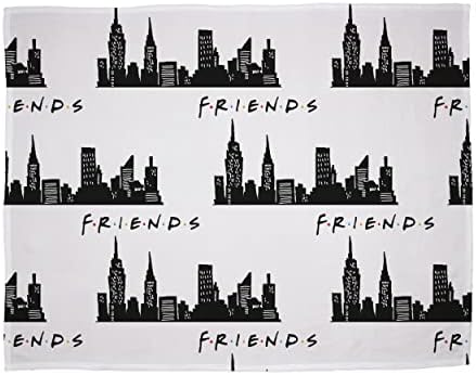 FRIENDS Official Fleece TV Show Scene Blanket Throw | New York Manhattan Design Super Soft Blanket | Perfect For Any Bedroom