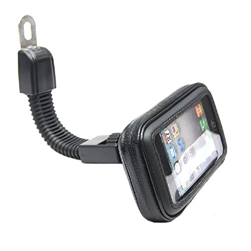Universal Motorcyle Scooter Electric Car Rearview Mirror Mount Holder Stand Gps Phone Bag Case, With Waterproof Touch Screen Phone Case, For Iphone X Xs Max Xr 6/7/8Plus Samsung S10 S10 Plus S10E S9 S8 #TOP1