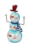 schneemann metall Maße: ca. 13cm x 10cm x 20cm hoch - Gewicht: ca. 0,2kg