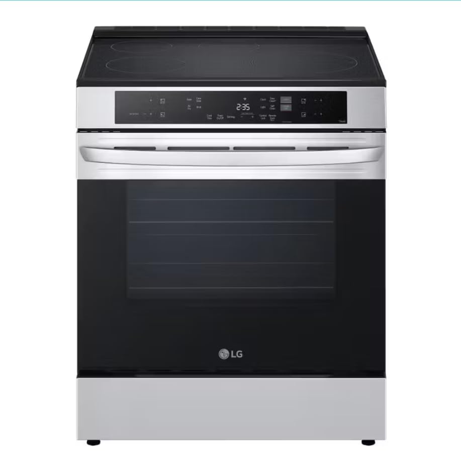LG 6.3 Cu. Ft. Smart 4-Element Induction Slide-In Range with Convection, Air Fry, EasyClean, PrintProof Stainless Steel