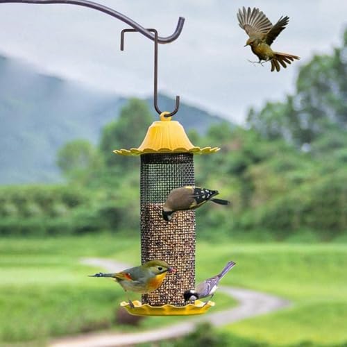 Fence Hooks, Patio Hooks, 6 Pack String Light Hangers Patio Cover Hanger, Fence Plant Hangers, Plant Hook Steel Hangers fits Easily for Indoor Outdoor Hanging Lights Plants Bird Feeder