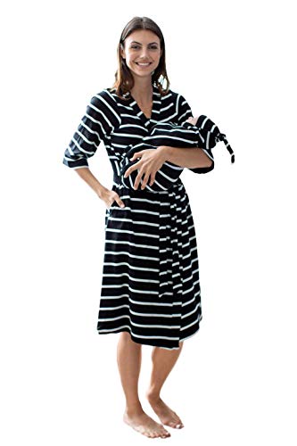 matching delivery robe and swaddle blanket set