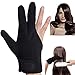 Produktbild Hitzebeständige Handschuhe für Haarstyling,Beautyshow Heat Resistant Gloves Hitzebeständige Handschuhe für Lockenstab Haarstyling Anti-heiße Isolierung Drei Finger Handschuh Schwarz