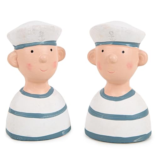Logbuch-Verlag 2 Matrosen Figuren blau weiß Kapitänsfiguren Maritime...