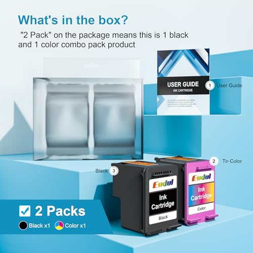 65XL Ink Cartridges Black/Color Combo Pack High Yield Replacement for HP Ink 65 65XL Work for HP DeskJet 3755 3772 3700 3722 3752 2600 2622 Envy 5055 5000 5070 5052 5014 Printer (1 Black,1 Tri-Color) - Image 6