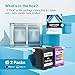 63XL Ink Cartridges Black and Color Replacement for HP Ink 63 for HP 63XL Ink Cartridge Combo Pack Work for HP OfficeJet 3830 4650 5255 5258 5200; Envy 4520 4512 4510; DeskJet 1112 2130 3630 (2 Pack)