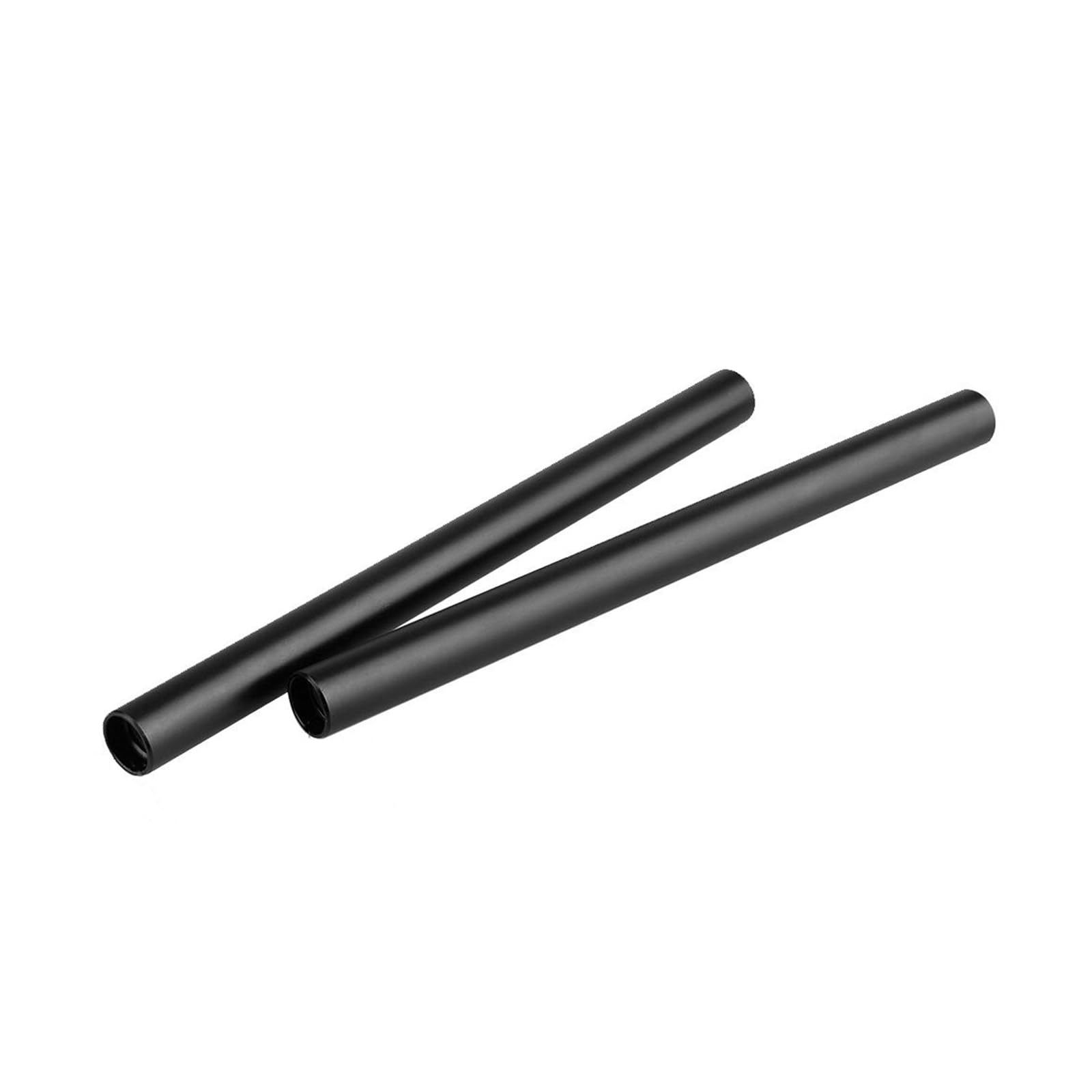 Aste tonde compatte da 2 da 15 mm 20 cm, Black