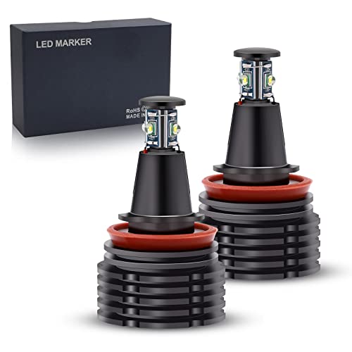 Halo LED H8 ojos de ángel de 6000K blanco xenón para acabados de alta gama en modelos E92 y E60
