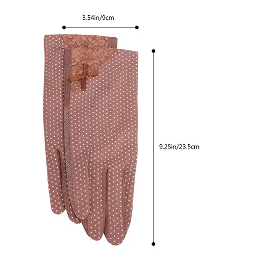 EXCEART 4 Pares de Mulheres Luvas Protetor Solar Antiderrapante Luvas de Verão Anti Luvas de Conduçã