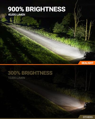 Image of SEALIGHT 90 05 Bulbs Upgraded 30,000LM 700% Super Bright, 1:1 Size, 6000K Cool White Fog Light, 50000Hrs Long Service Life, Plug and Play, Pack of 2