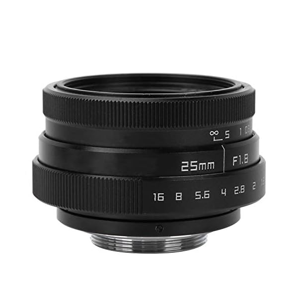ROMACK Weitwinkelobjektiv 25mm, für DSLR(Schwarz)