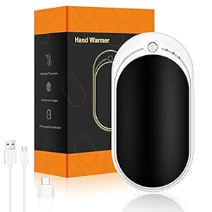 Hand Warmers Rechargeable USB & Reusable 1 Pack, 5200mAh Portable Electric Hand Warmer Electronic Pocket Heater, Gifts…
