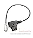 D-tap to 2 Pin Weipu BMPCC 4K 6K Pro Power Supply Cable for Blackmagic Pocket Cinema Camera 2 Pin Female from P-tap Gold Mount V Mount Battery (12 inch Straight Plug)