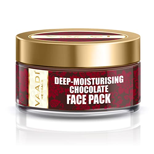 Vaadi Herbals Herbal Face Pack Cream All Natural Paraban Free Sulfate Free Good For All Skin Types 2.47 Ounces Premium Quality (Deep-Moisturising Chocolate Face Pack)