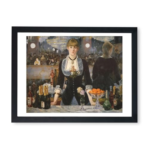 Affiche encadrée Edouard Manet Un bar aux Folies Bergère grand format